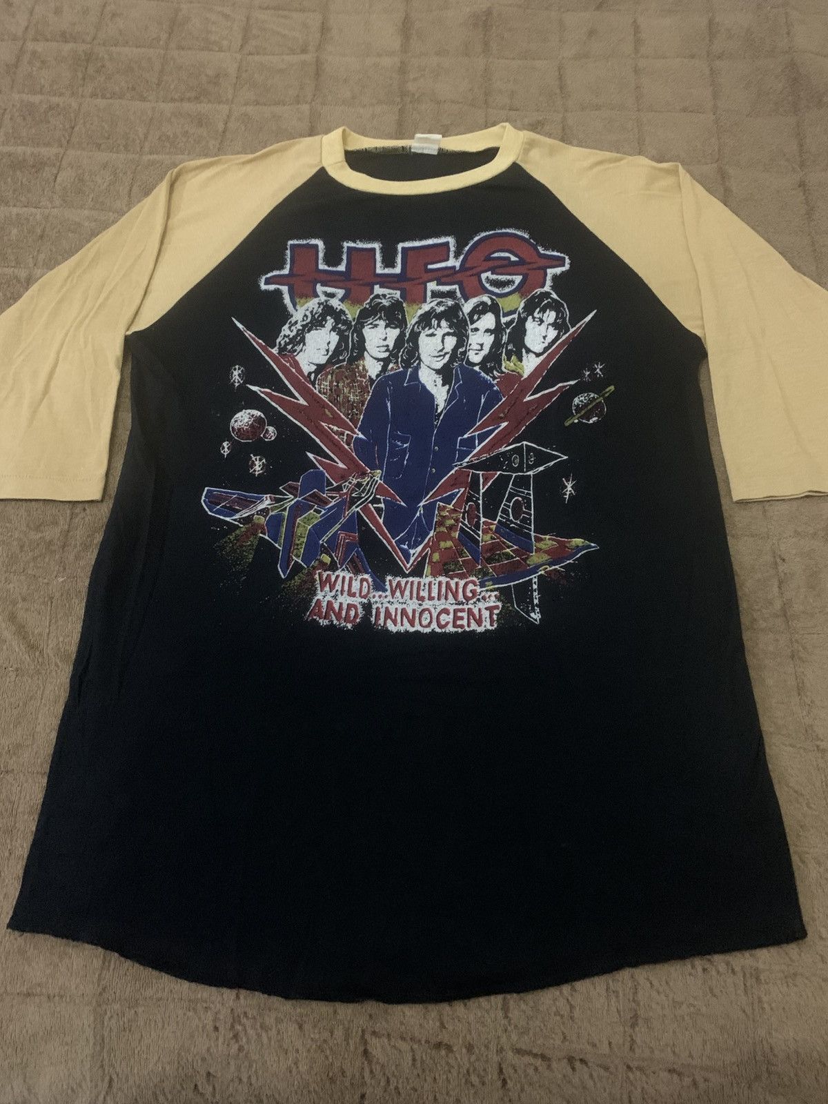Band Tees Vintage UFO In Convert 80s Raglan Size US S / EU 44-46 / 1 - 2 Thumbnail