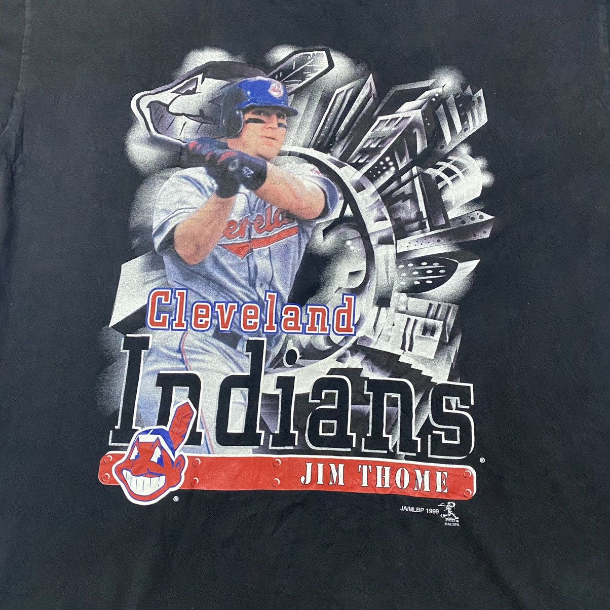 Vintage ©️1999 Cleveland Indians Jim Thome Shirt Size US XL / EU 56 / 4 - 10 Thumbnail