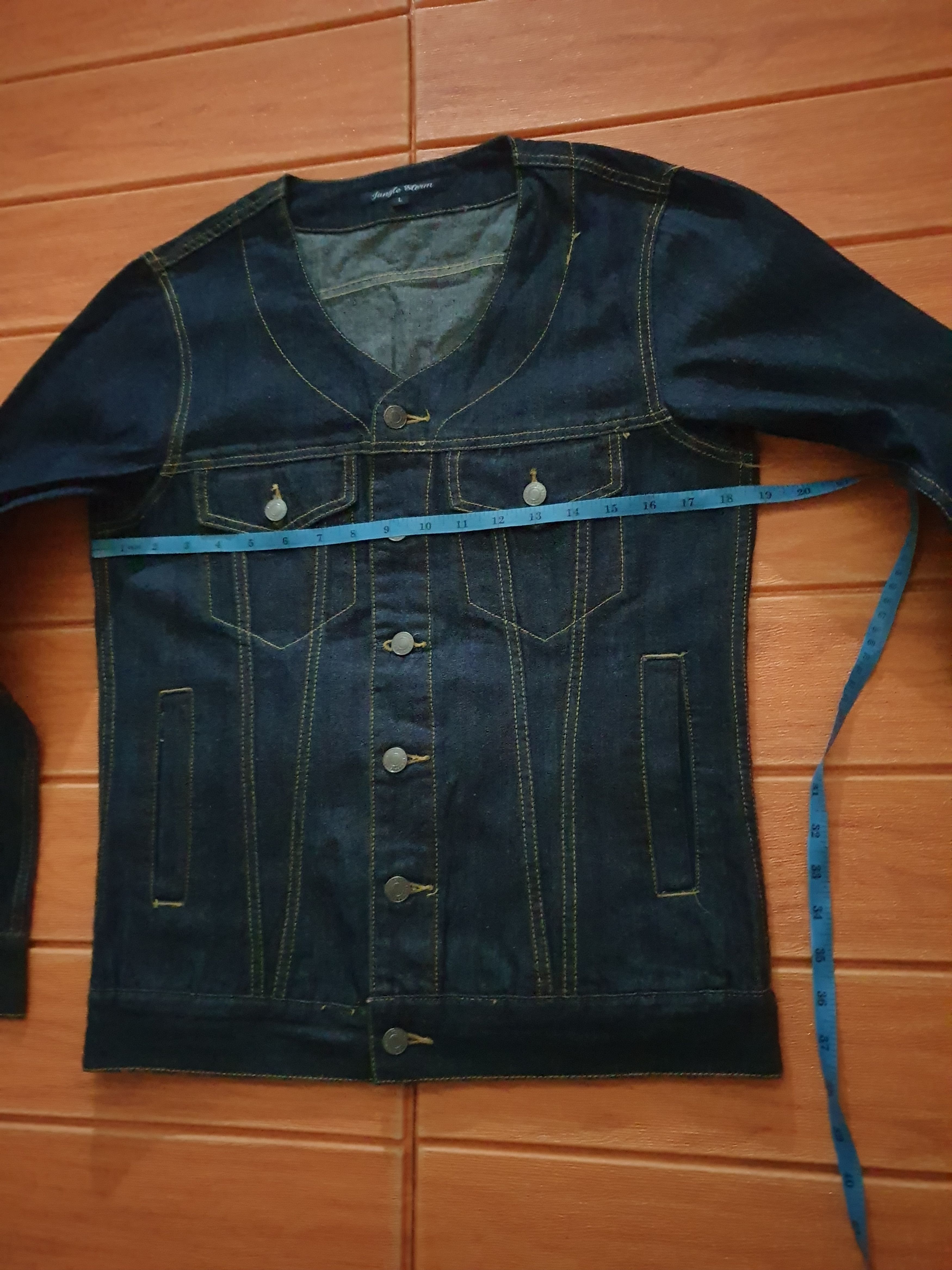 PPFM 💥Jungle storm shawl collar denim Jacket Size US M / EU 48-50 / 2 - 4 Thumbnail