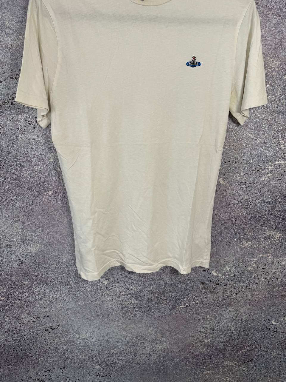 Vivienne Westwood Vivienne Westwood Orbital Embroidered White T-Shirt Medium Size US M / EU 48-50 / 2 - 6 Thumbnail