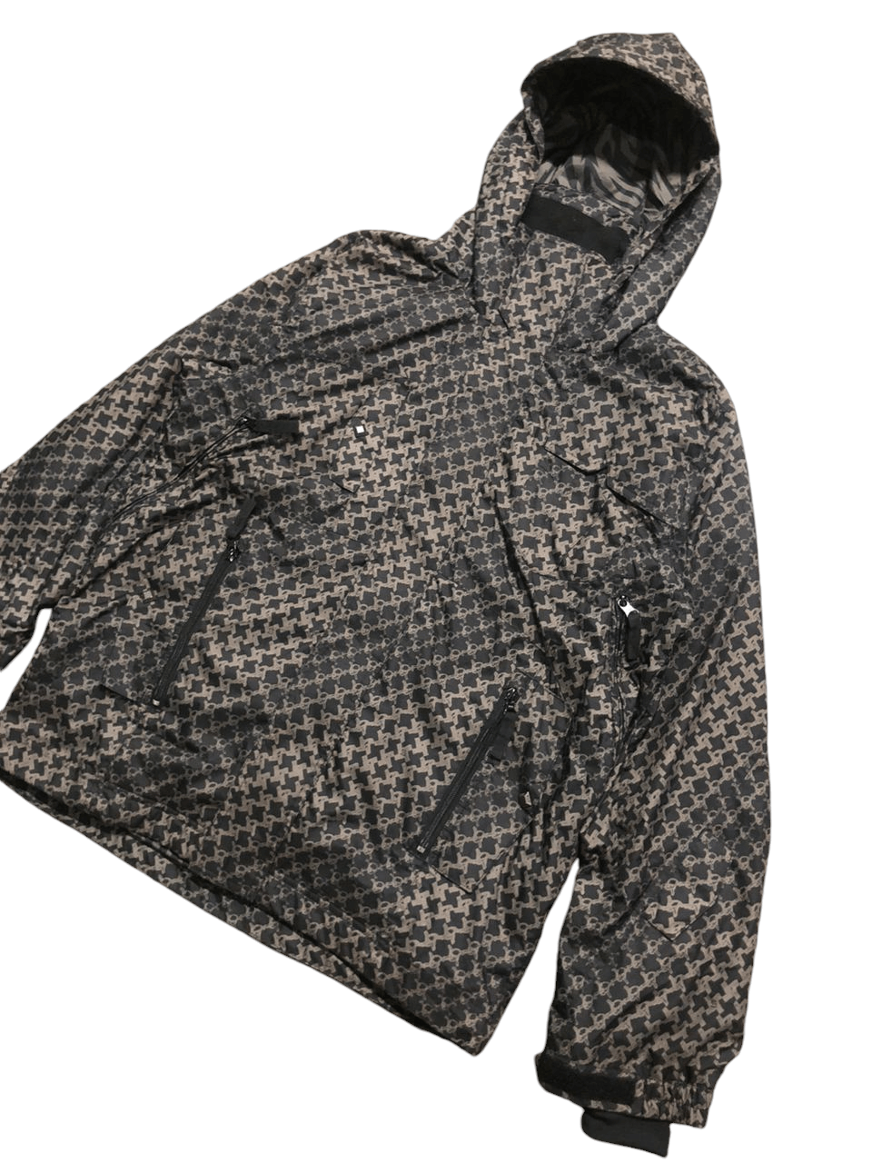 Japanese Brand Sims Snowboard Full Print Skulls Crossbones Ski Jacket Size US M / EU 48-50 / 2 - 11 Thumbnail