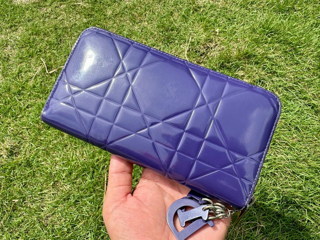 Dior Authentic Christian Dior Lady Leather Cannage Compact Zippy Size ONE SIZE - 2 Thumbnail