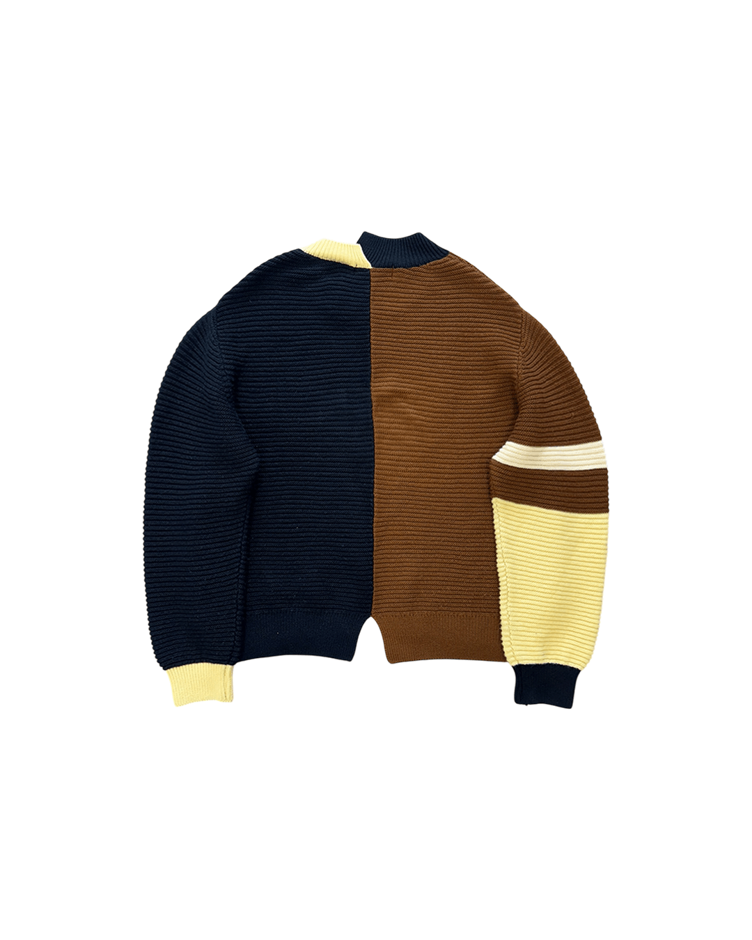 Japanese Brand Cullni AW20 Cutted Multi Color Sweater Size US S / EU 44-46 / 1 - 5 Thumbnail