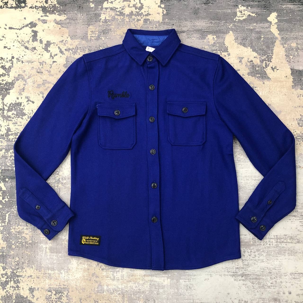 Japanese Brand Y579 RUMBLE THE ETBX WOOL FLANNEL JACKETS Size US L / EU 52-54 / 3 - 1 Thumbnail