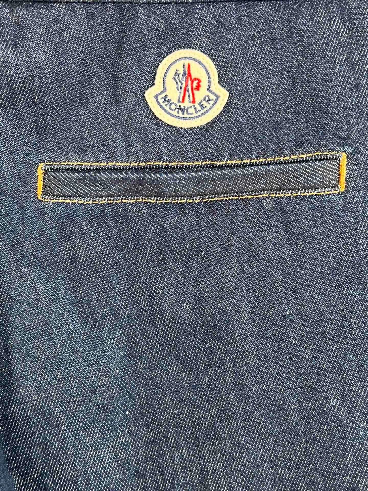 Moncler moncler men's blue cotton denim pants Size US 32 / EU 48 - 4 Thumbnail