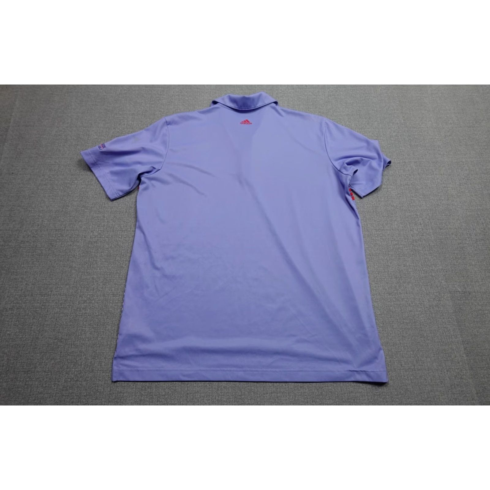 Adidas Adidas Climalite Polo Mens Large Purple Stripe Golf Size US L / EU 52-54 / 3 - 4 Thumbnail