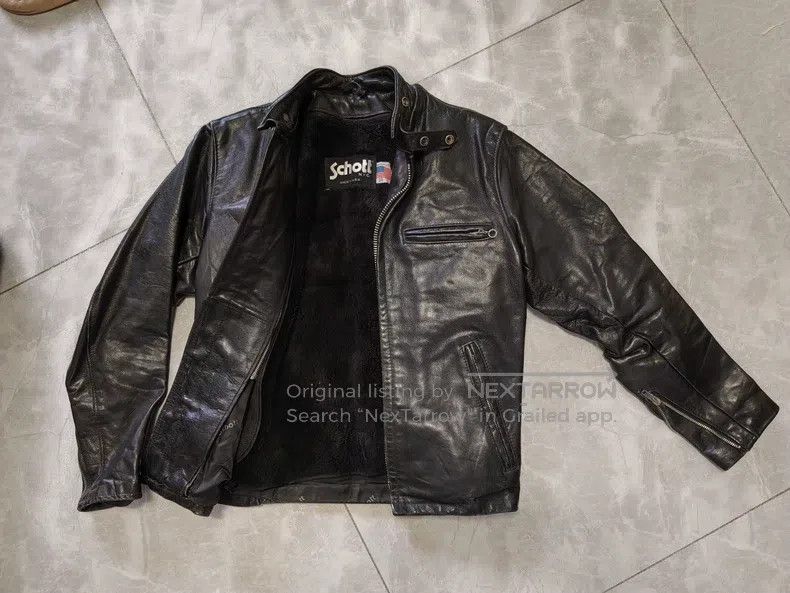 Schott Schott 641 locomotive leather jacket Size US S / EU 44-46 / 1 - 1 Thumbnail