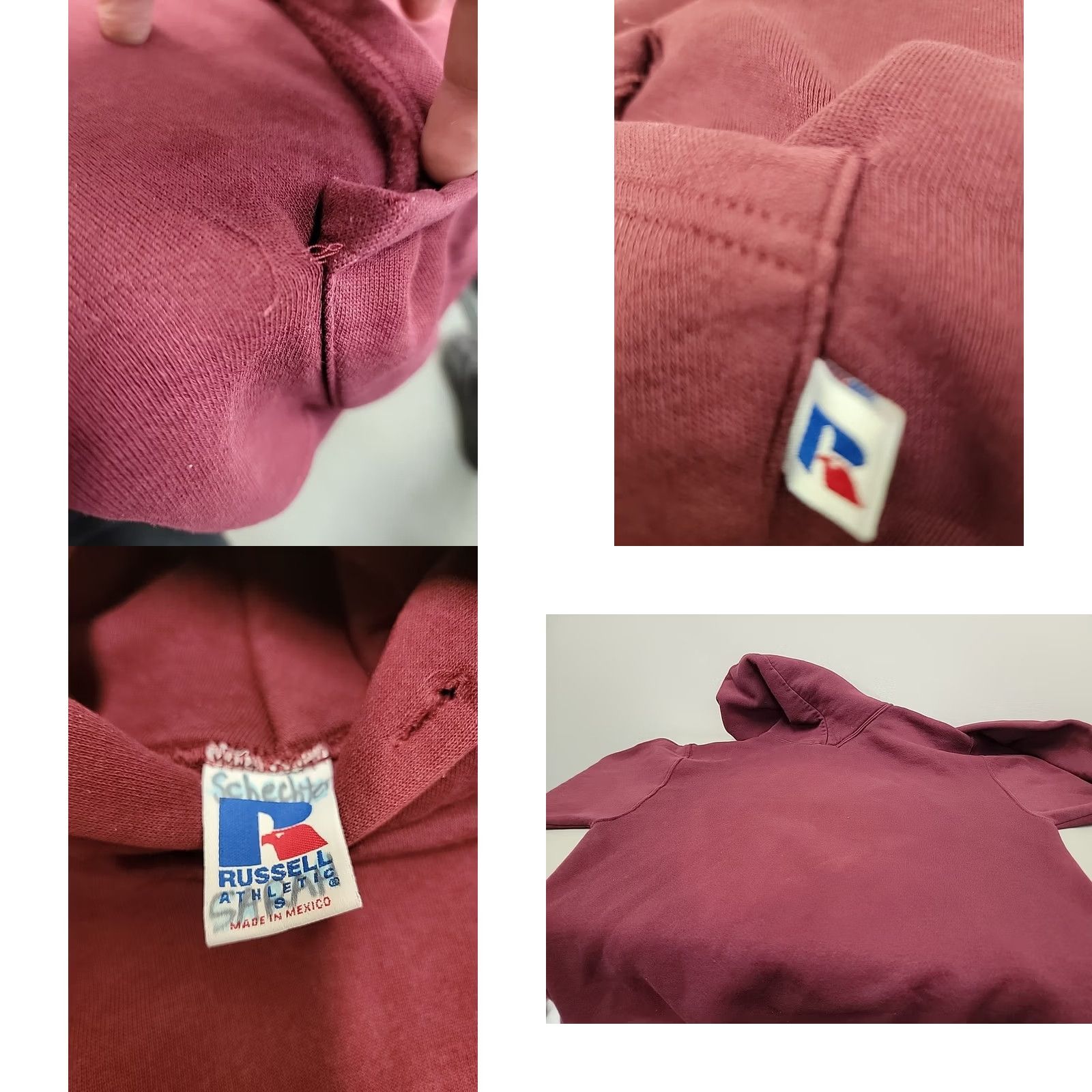 Russell Athletic VINTAGE Russell Athletic Harvard University Spellout Hoodie Mens S Red 90s Pullover Size US S / EU 44-46 / 1 - 8 Thumbnail