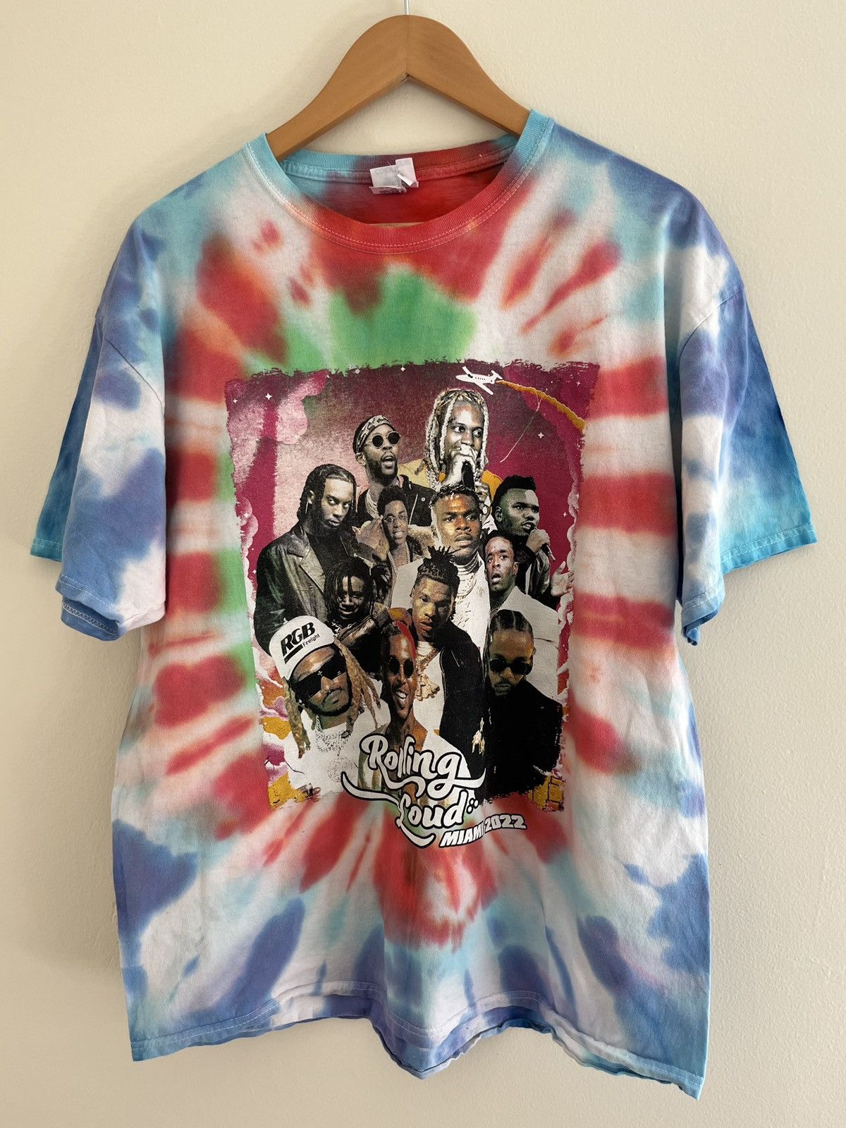 Rap Tees Rolling Loud Miami 2022 Tour T-Shirt Size US XL / EU 56 / 4 - 1 Thumbnail