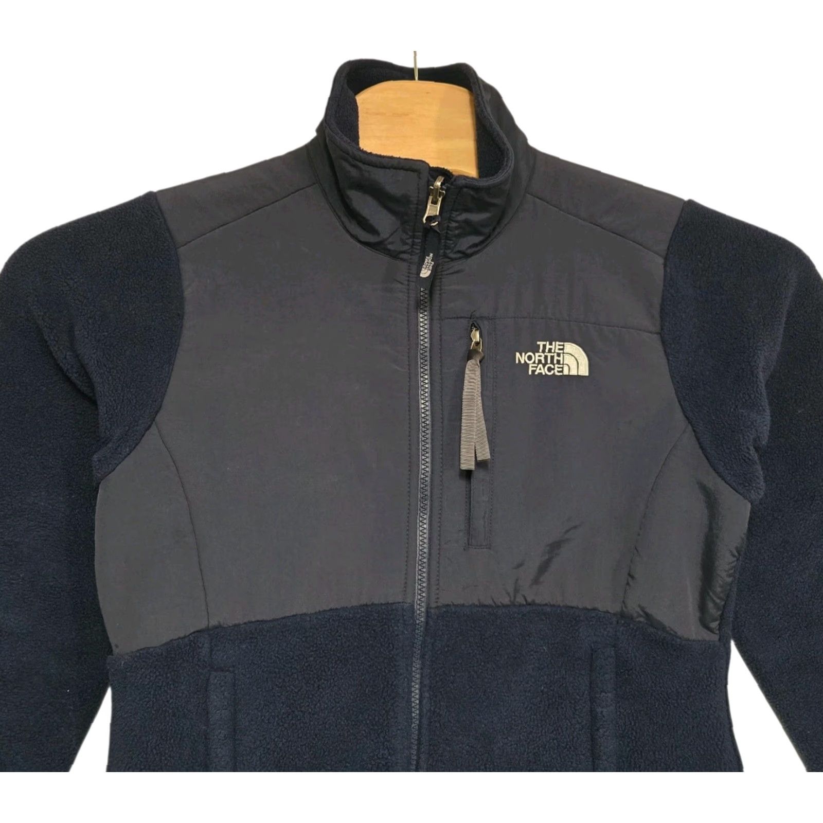 The North Face The North Face Denali Jacket Womens S Blue Hooded Polartec Fleece Full Zip Jacket Size S / US 4 / IT 40 - 2 Thumbnail