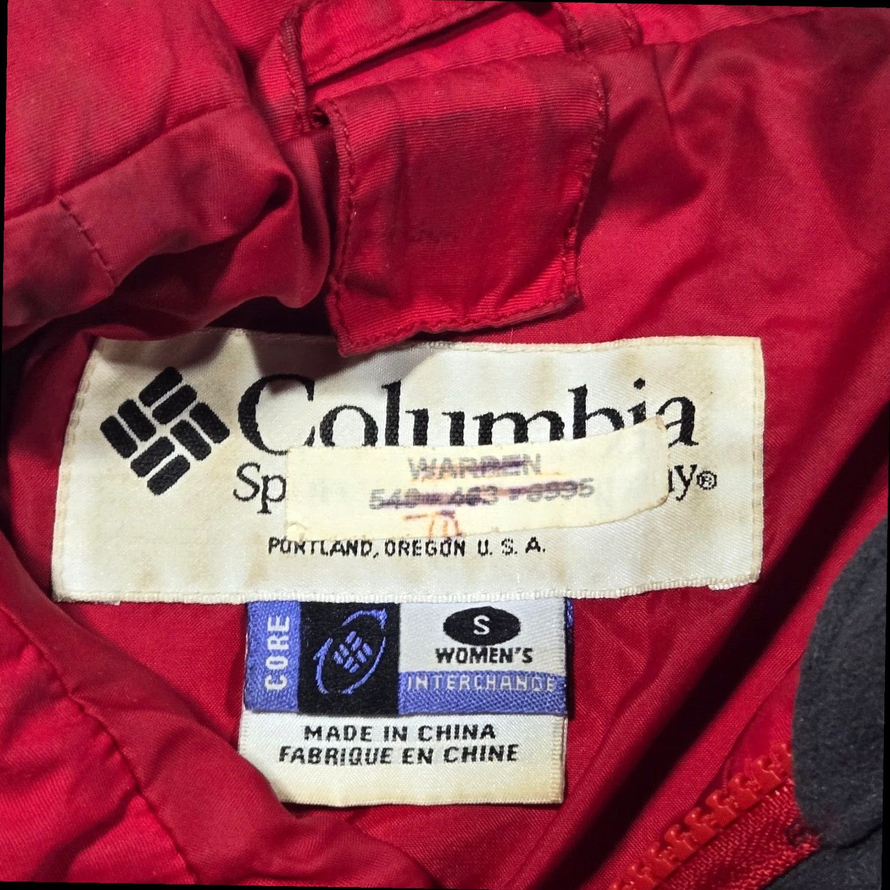 Vintage Columbia Women's Red 3-in-1 Interchange Long Sleeve Zip Jacket Small Size S / US 4 / IT 40 - 5 Thumbnail