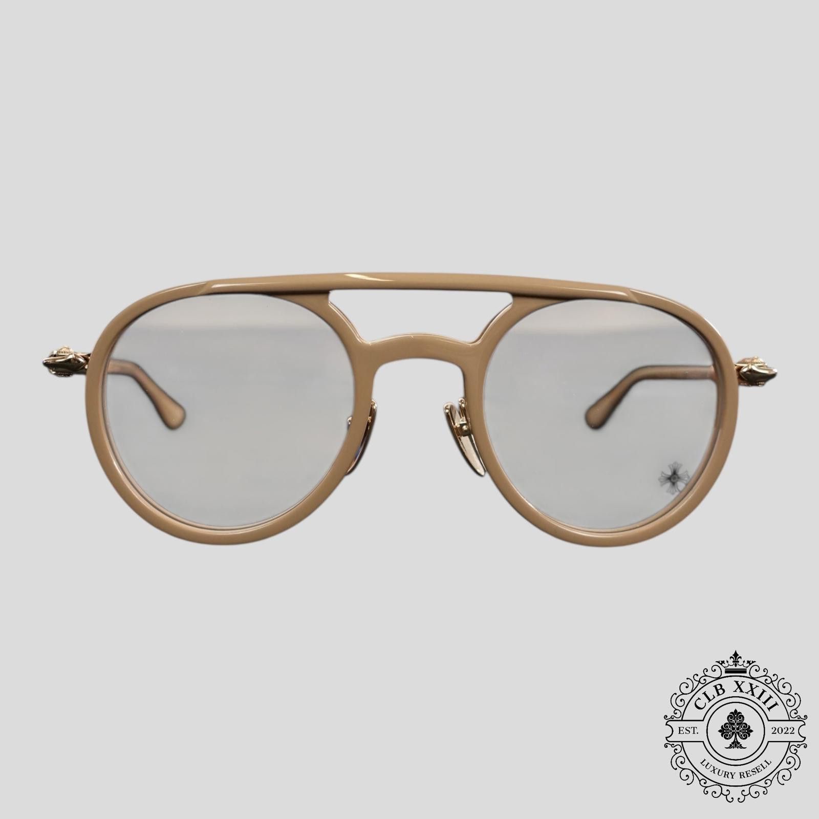 Chrome Hearts Chrome Hearts Loveboat Glasses in Beige Size ONE SIZE - 2 Thumbnail