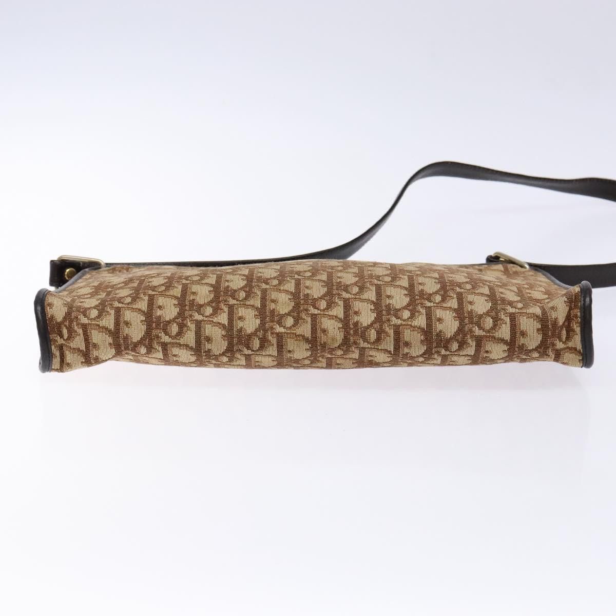 Dior DIOR Trotter Canvas Shoulder Bag Brown Gold Size ONE SIZE - 9 Thumbnail