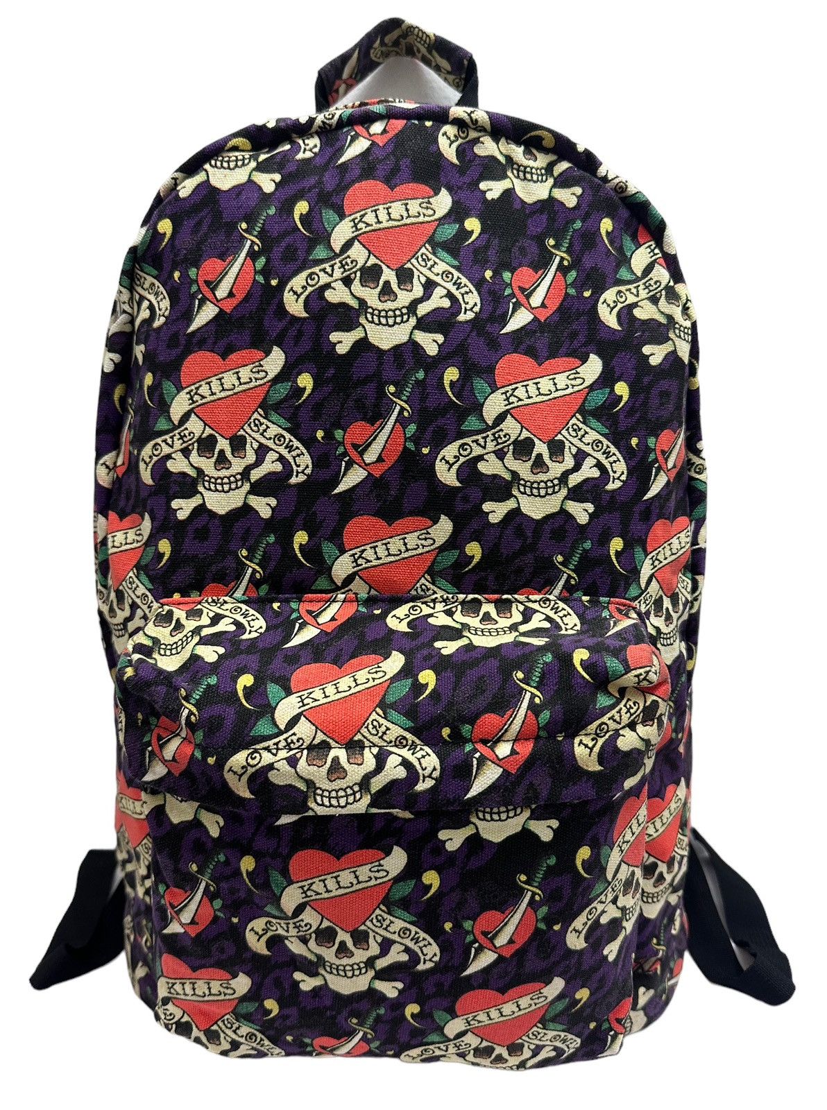 Ed Hardy RARE ‼️ Ed Hardy "Love Kills Slowly" OVP Backpack Size ONE SIZE - 1 Thumbnail