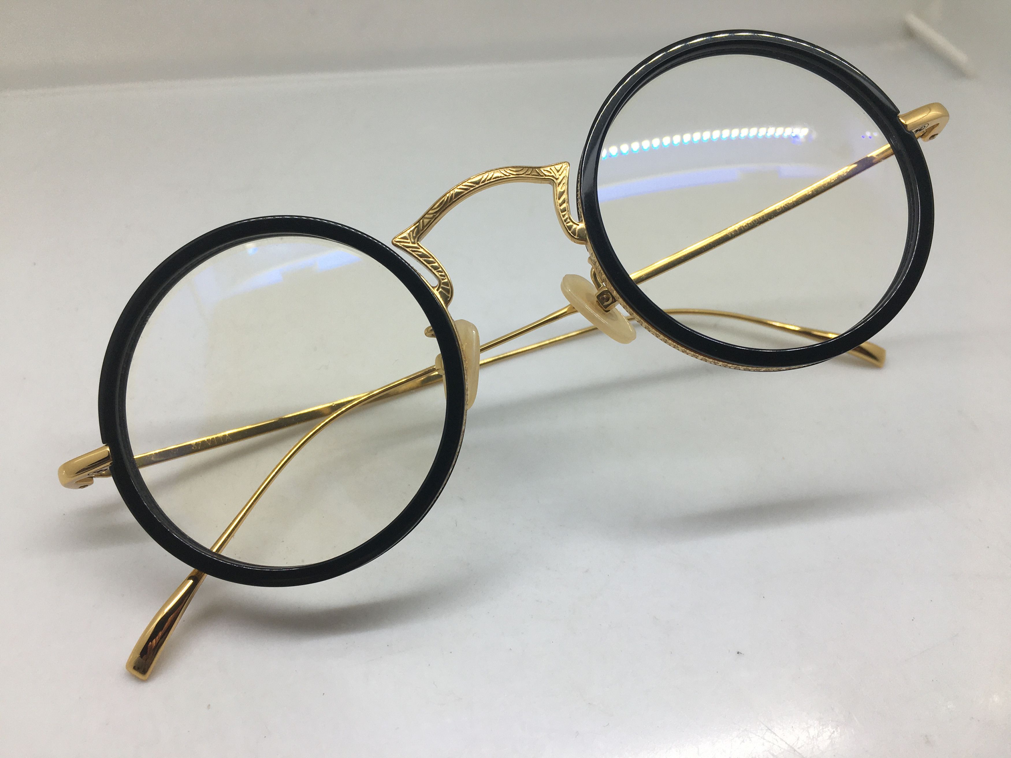 Other Gold Round Eyeglasses Frame GATSBY ARISTOCRAT Size ONE SIZE - 5 Thumbnail