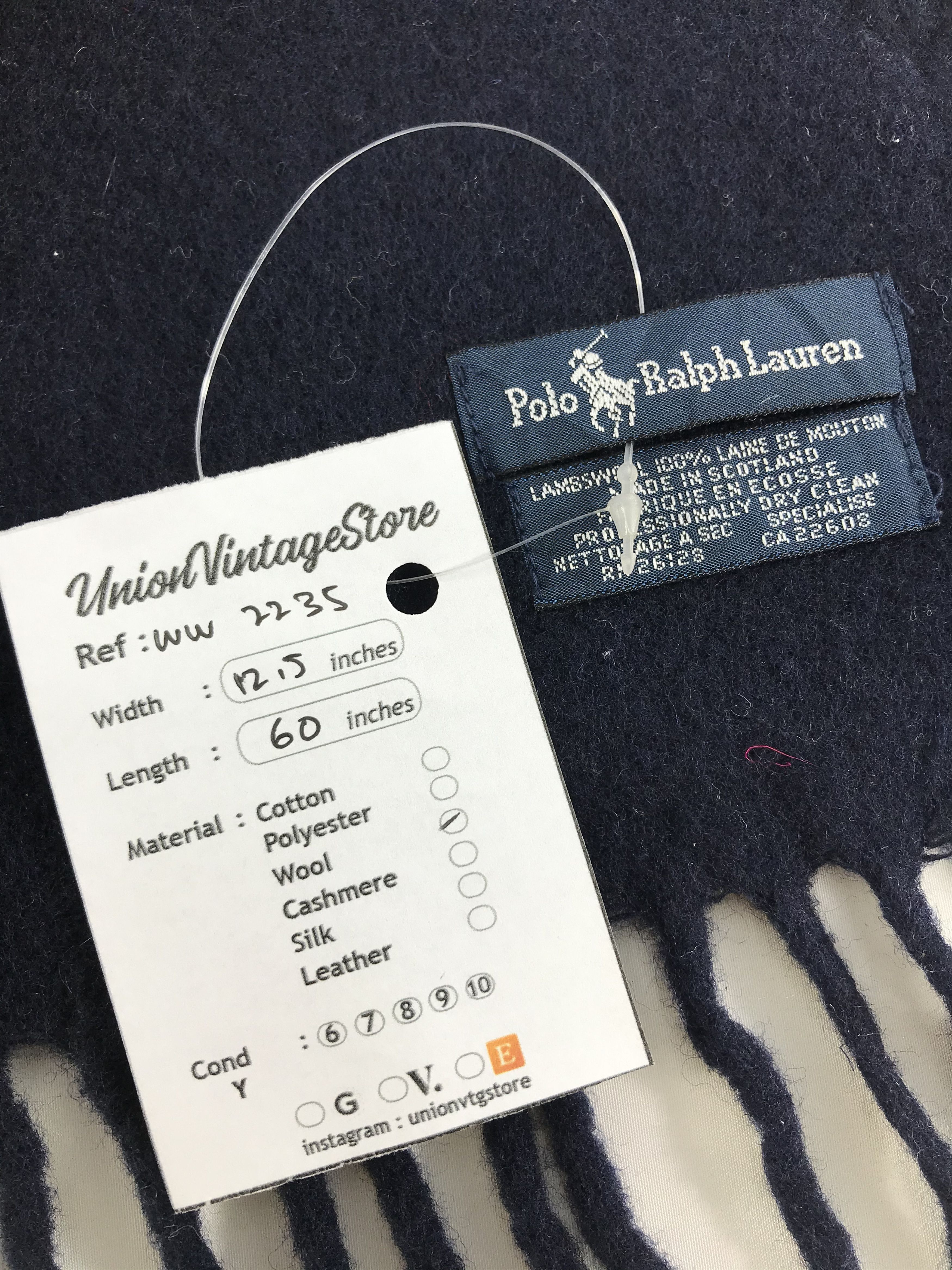Polo Ralph Lauren × Vintage Polo Ralph Lauren Scarf / Muffler / Neckwear - WW2235 Size ONE SIZE - 5 Thumbnail