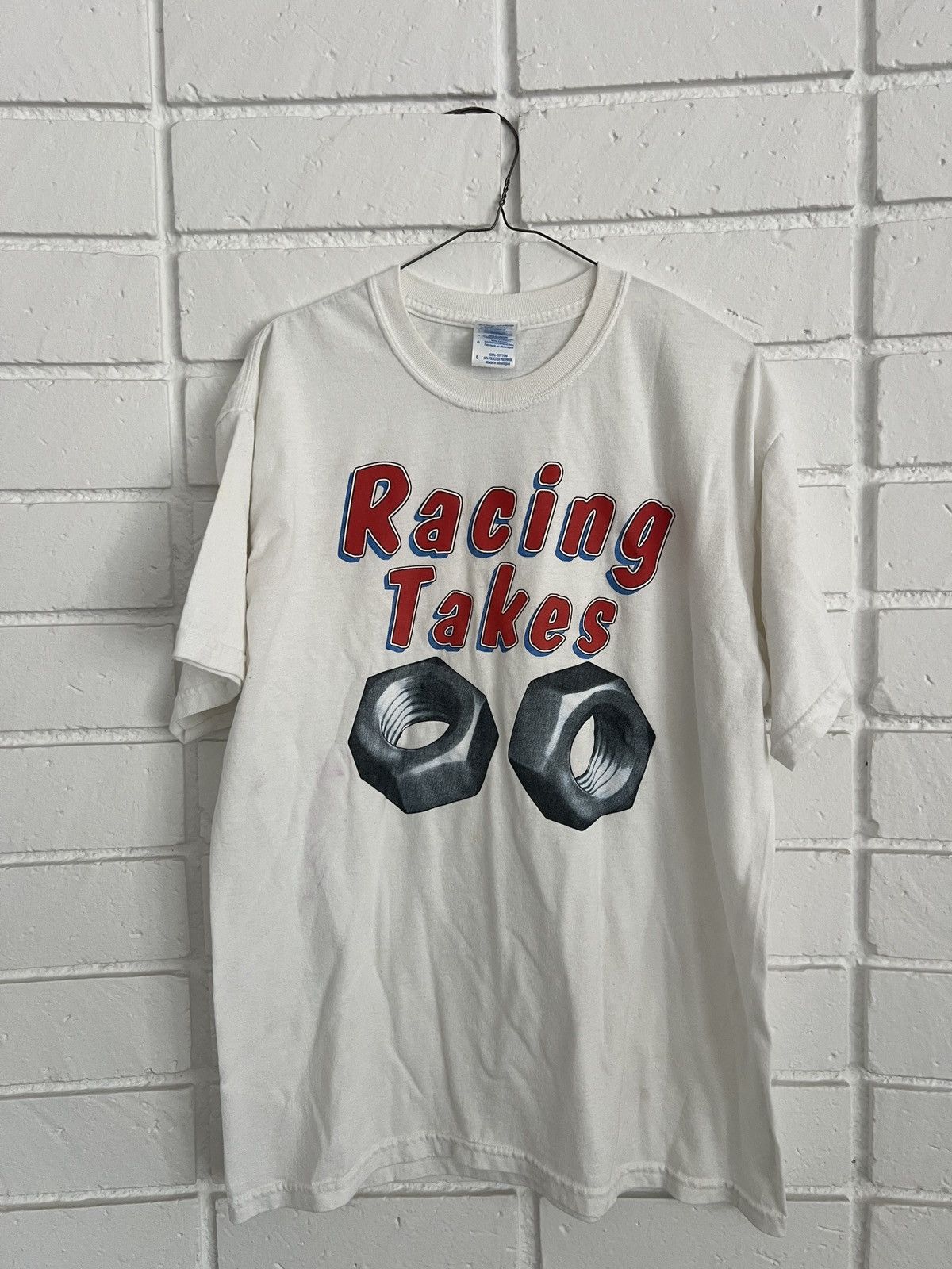 Other Racing takes Nuts Shirt Large L graphic Funny Cars Parody Size US L / EU 52-54 / 3 - 1 Thumbnail