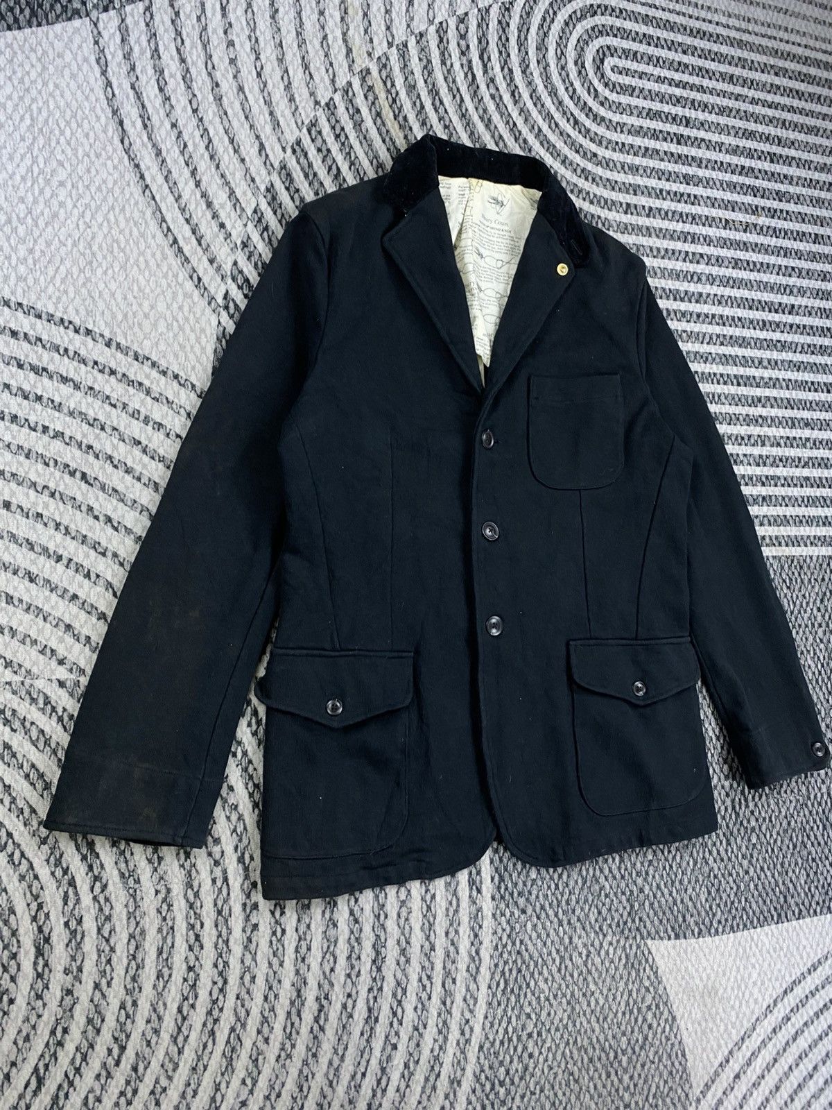 Japanese Brand Vtg Bibury Court Premium Black Blazer Style Jacket Size US M / EU 48-50 / 2 - 3 Thumbnail