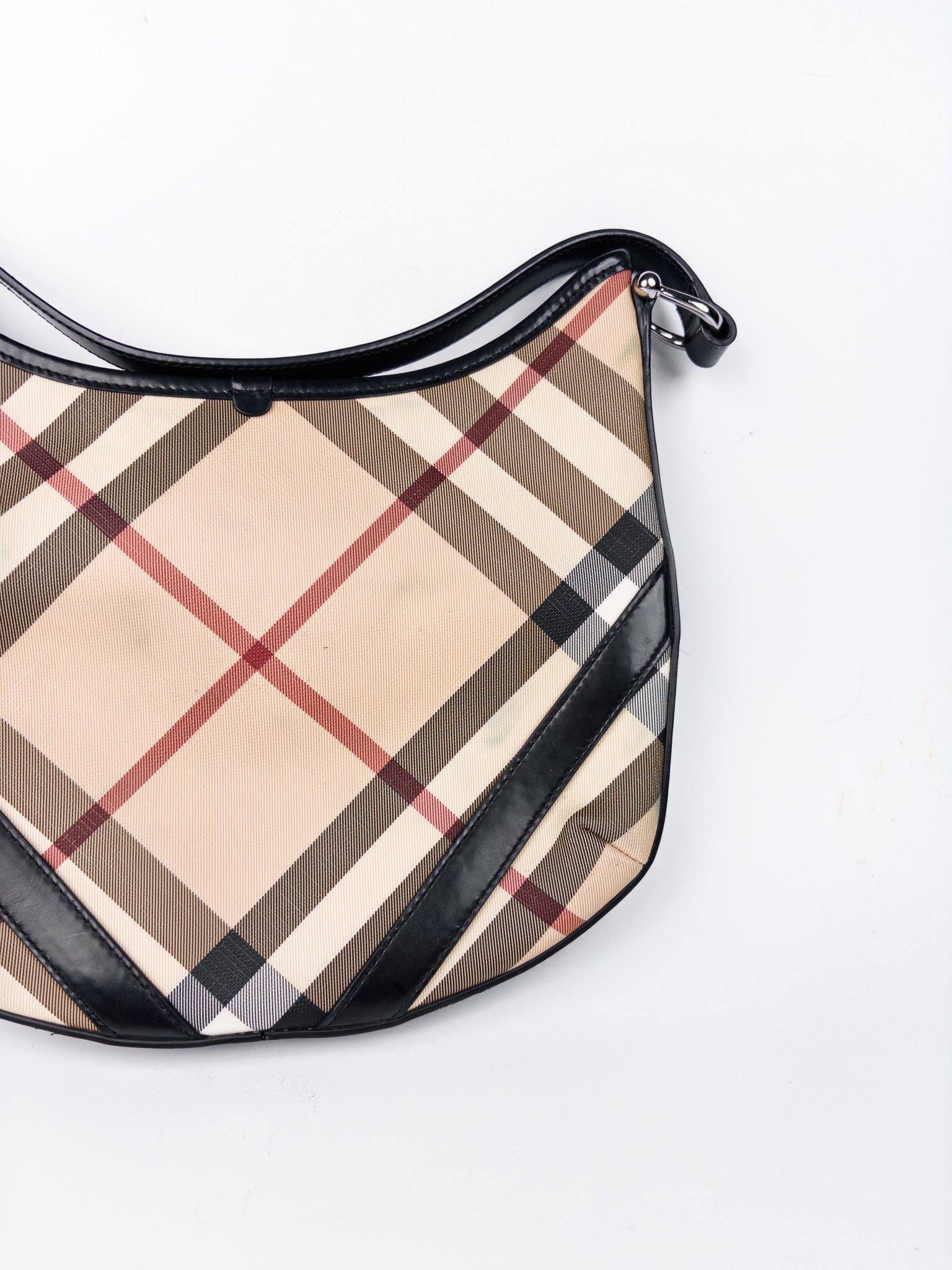 Burberry Burberry Nova Check Shadow Horse Leather PVC Bag Size ONE SIZE - 3 Thumbnail