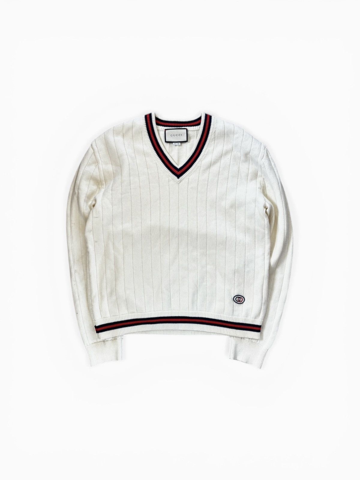 Gucci Gucci Web GG Chunky Knit sweater Size US M / EU 48-50 / 2 - 1 Thumbnail