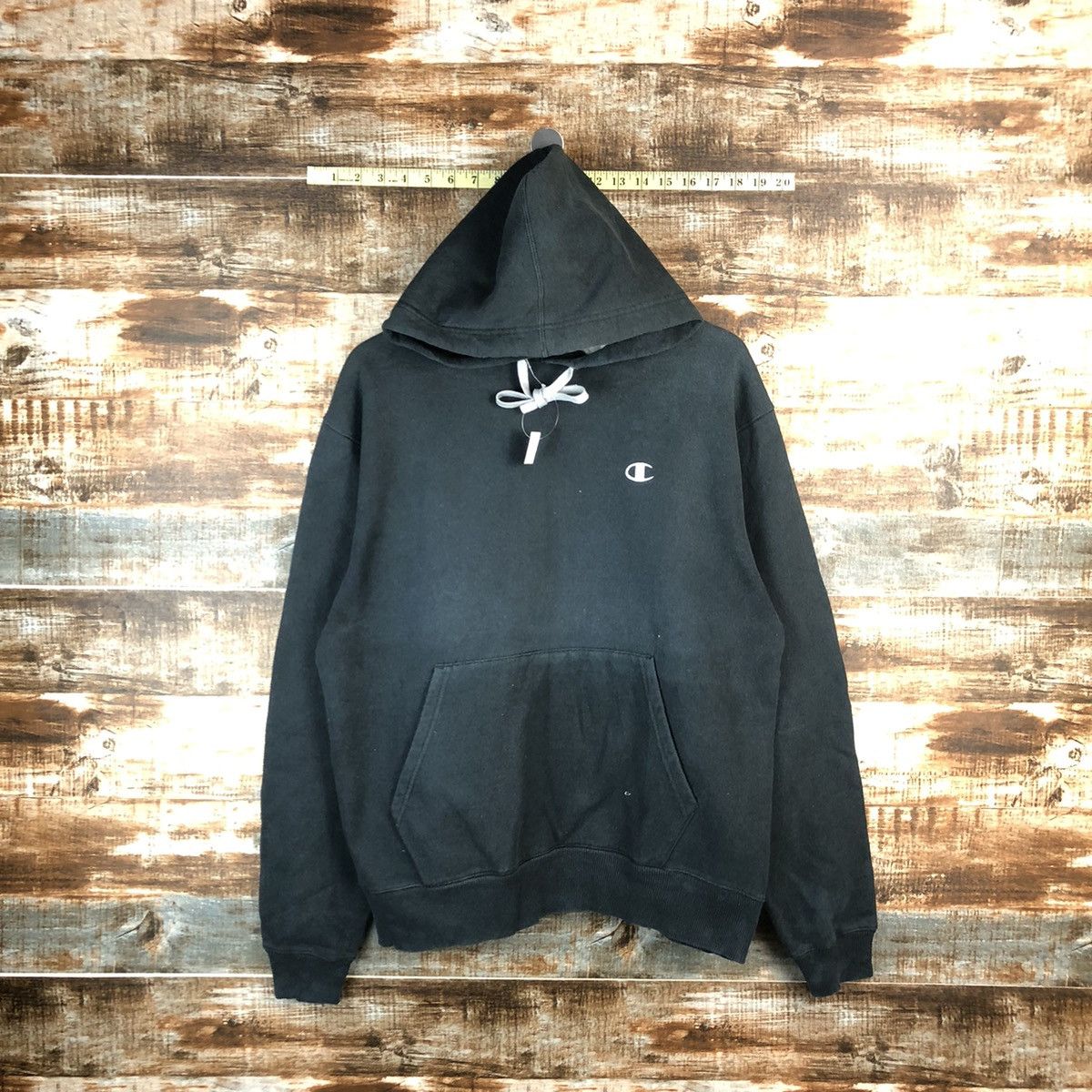 Champion Champion vintage Black Hoodie #A1513 Size US M / EU 48-50 / 2 - 1 Thumbnail