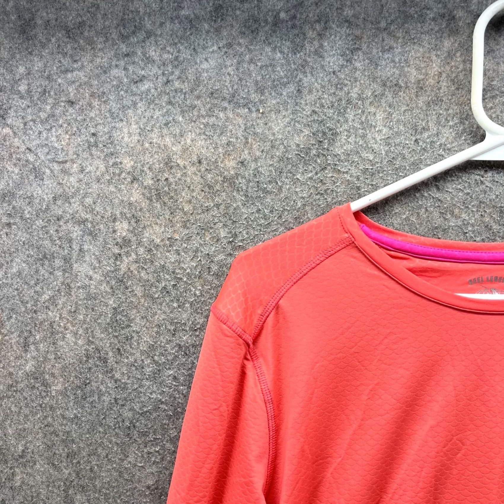Vintage Reel Legends Shirt Womens Large Coral Performance Lightweight Rash Guard UPF Shirt Size L / US 10 / IT 46 - 6 Thumbnail