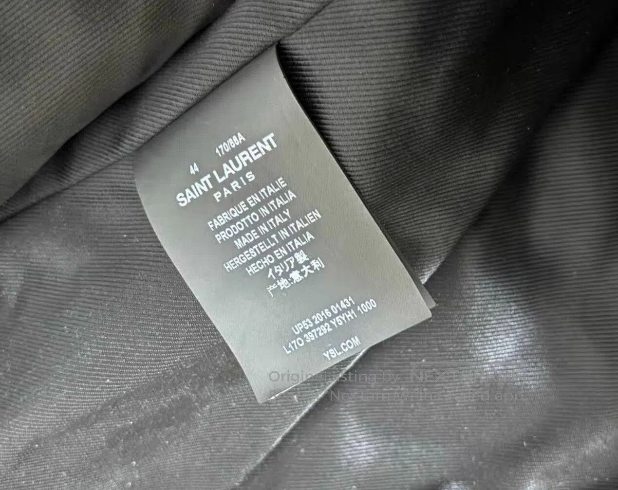 Saint Laurent Paris Saint Laurent Black Leather Motorcycle Jacket. Size US S / EU 44-46 / 1 - 6 Thumbnail