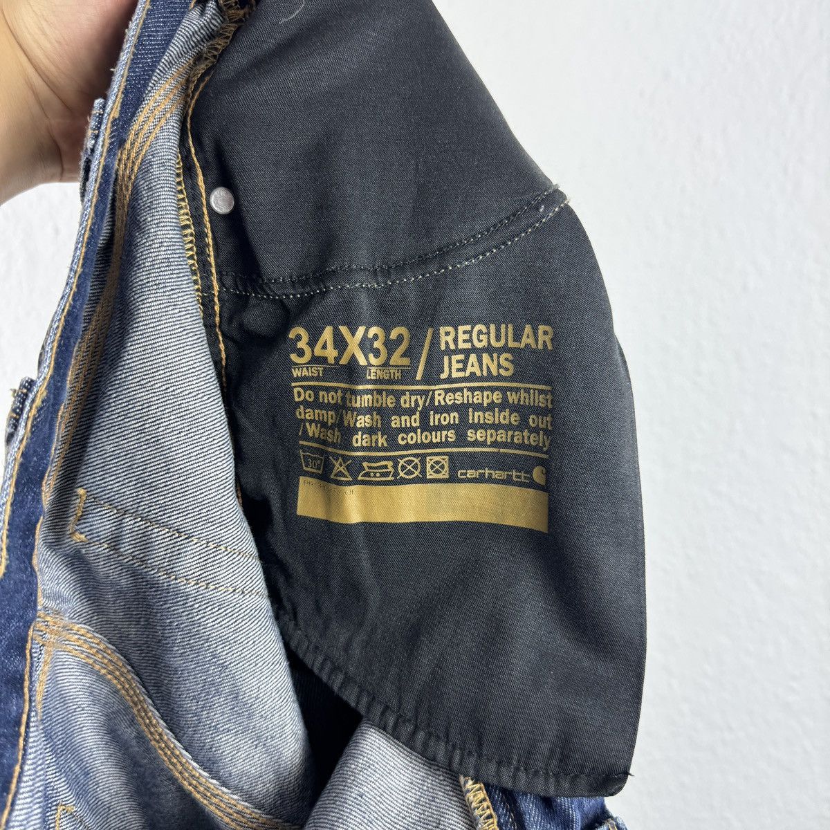 Carhartt × Carhartt Wip Men’s Carhartt Regular Fit Blue Denim Jeans Size 34x32 Size US 34 / EU 50 - 10 Thumbnail