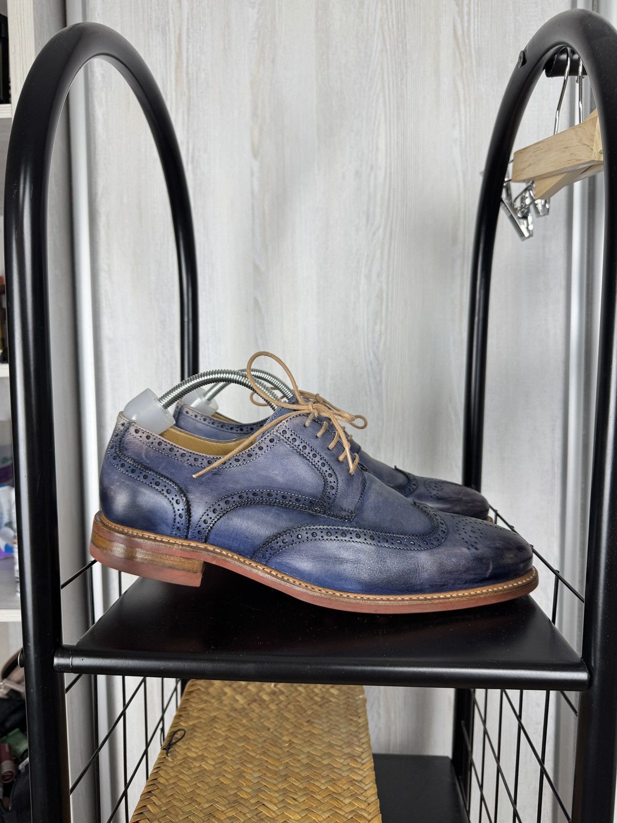 Berwick 1707 blue faded dainite sole brogues goodyear shoes