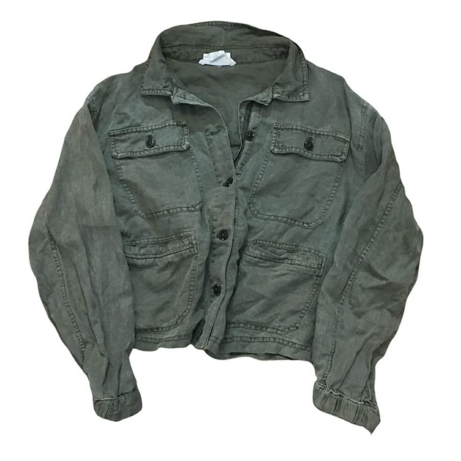 Other C&C California Linen Blend Military Utility Jacket Coat XS Size XS / US 0-2 / IT 36-38 - 2 Thumbnail