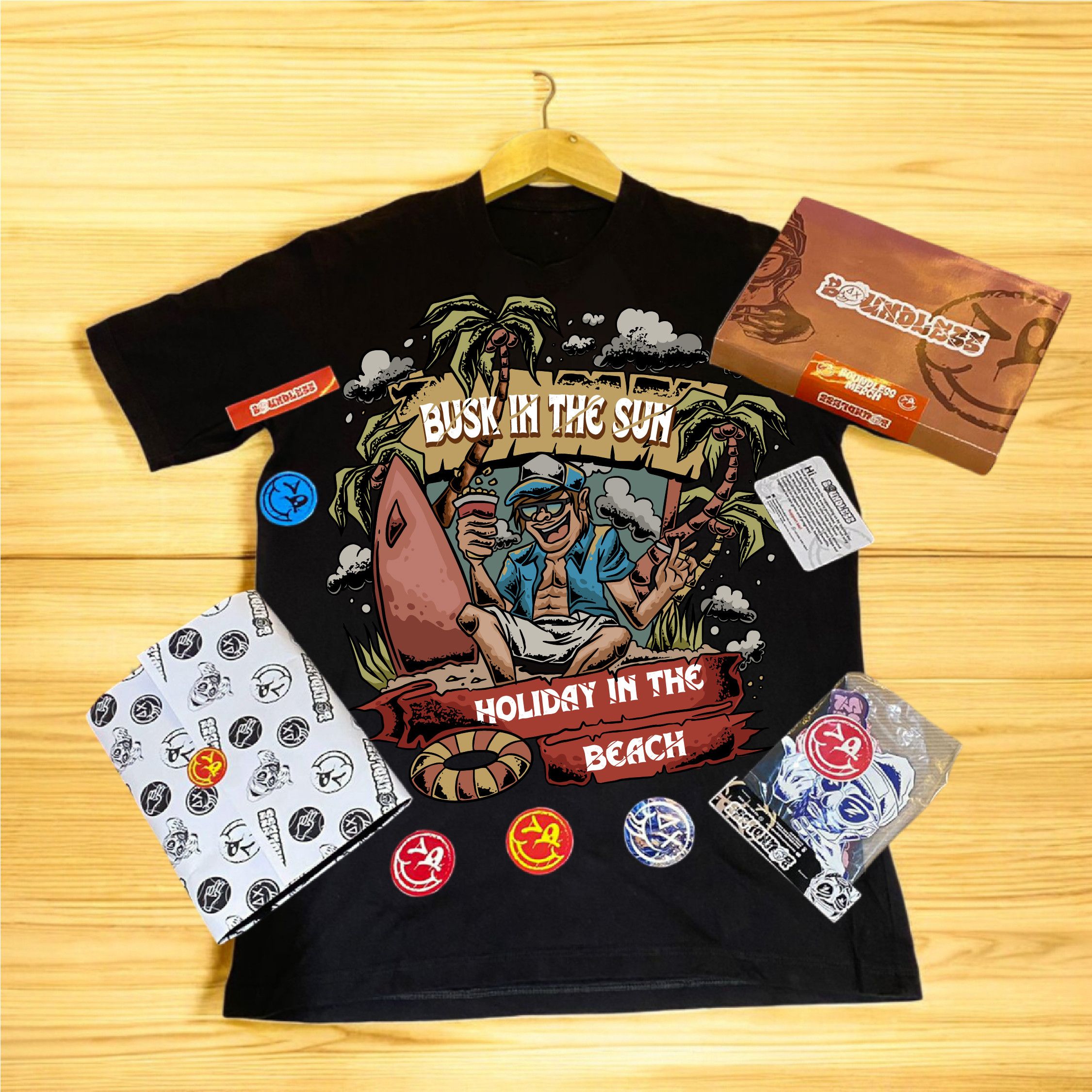 Local Authority Boundless T-shirt "Busk In The sun" Size US L / EU 52-54 / 3 - 1 Thumbnail