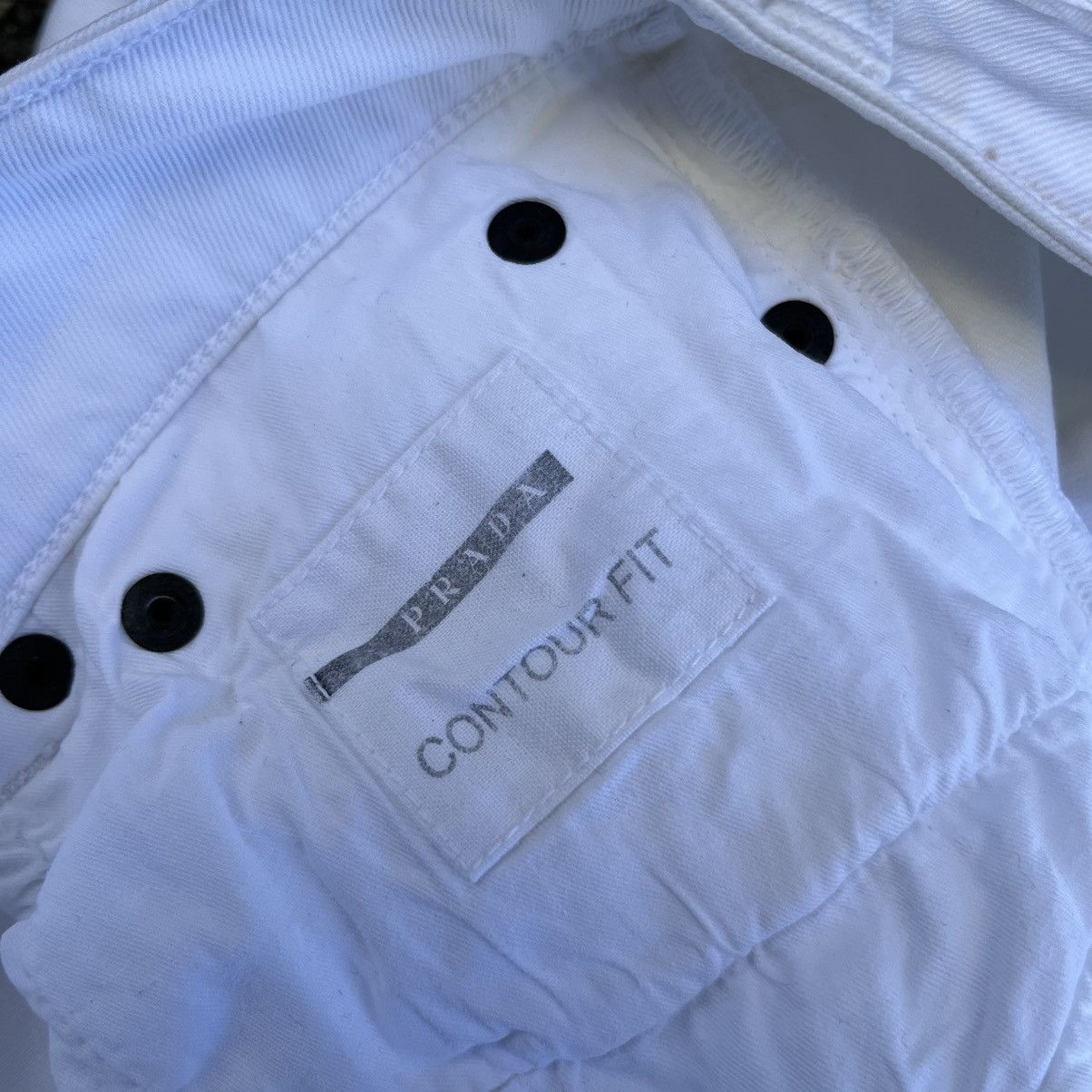 Prada PRADA CONTOUR FIT SLIM DENIM WHITE PANTS Size US 29 - 12 Thumbnail