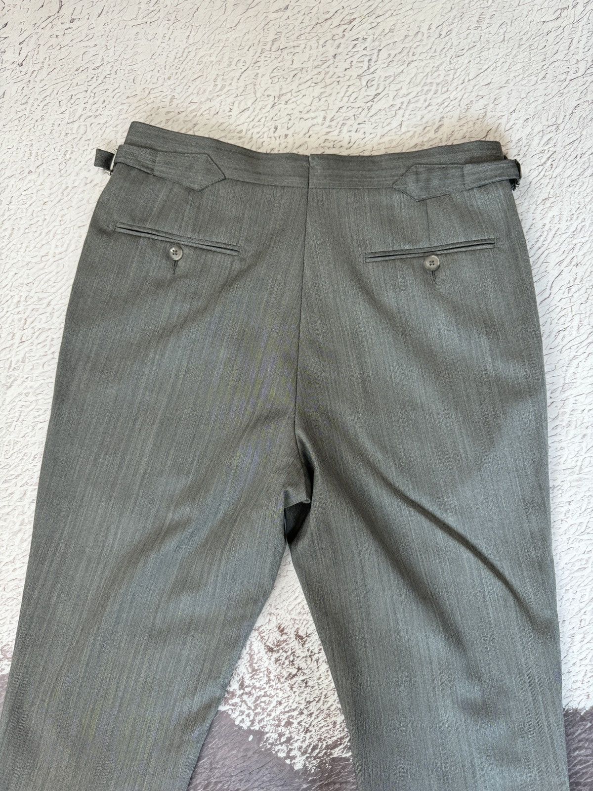 Suitsupply Suitsupply SOHO SA grey herringbone wool pants size 36/W30 Size 36R - 14 Thumbnail