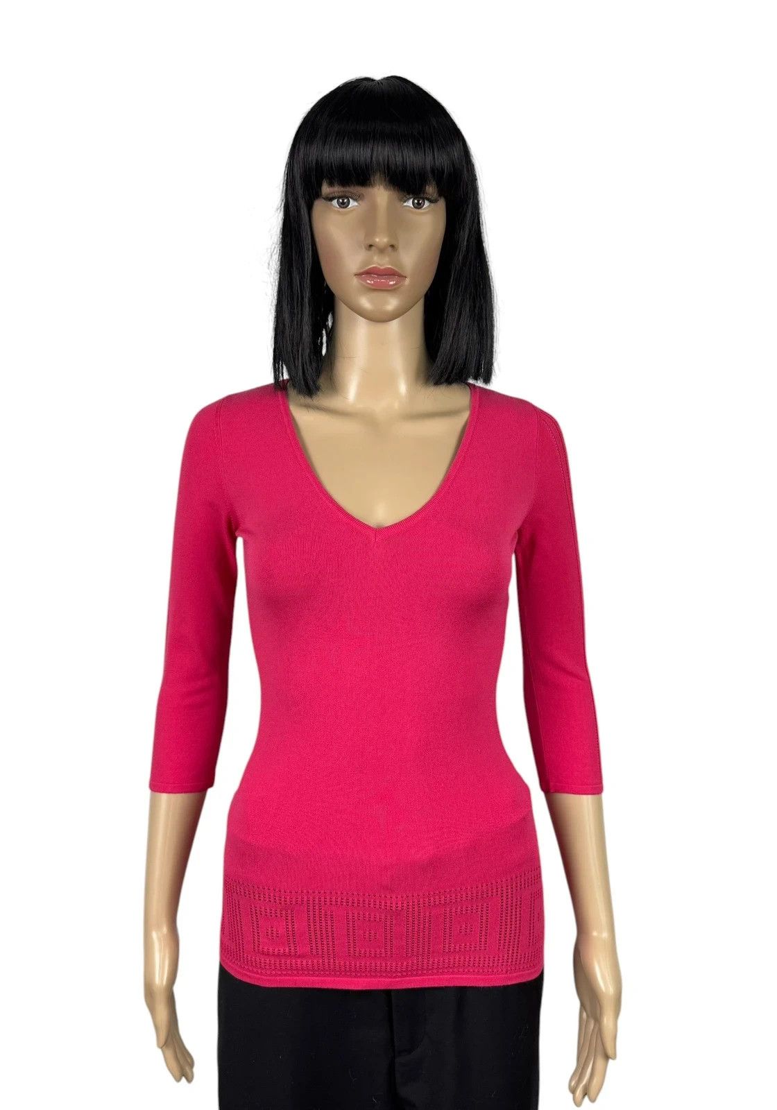 Versace Versace Collection Top 3/4 Sleeve Viscose Size S / US 4 / IT 40 - 1 Thumbnail