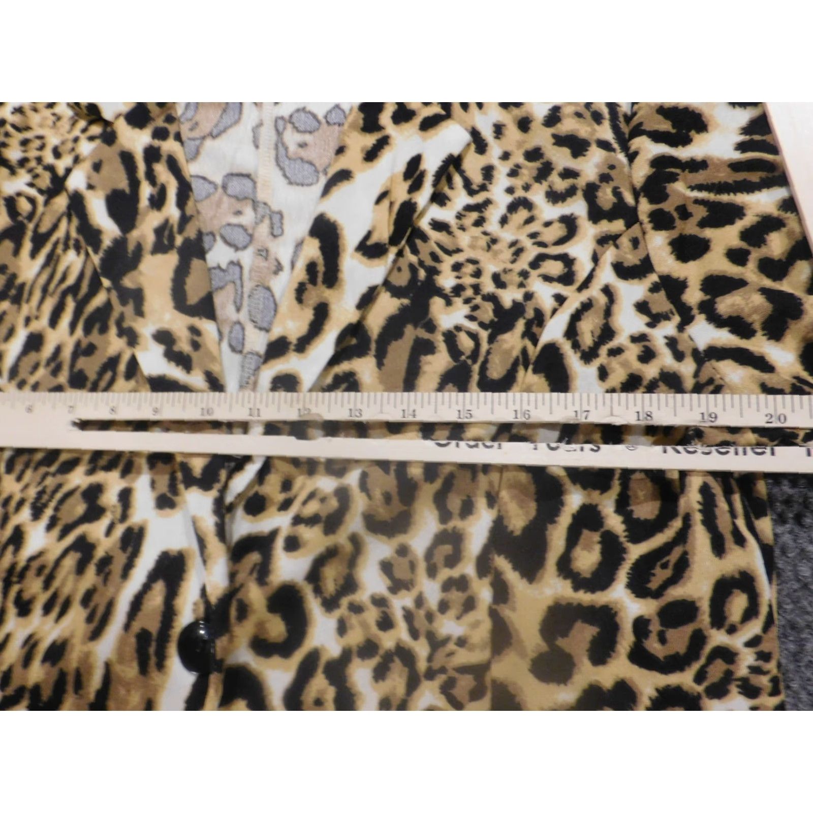 Vintage Mint Limit Brown Animal Print Button Blazer Womens Jacket XL Mid-Length Casual Winter Vintage No Size XL / US 12-14 / IT 48-50 - 7 Thumbnail