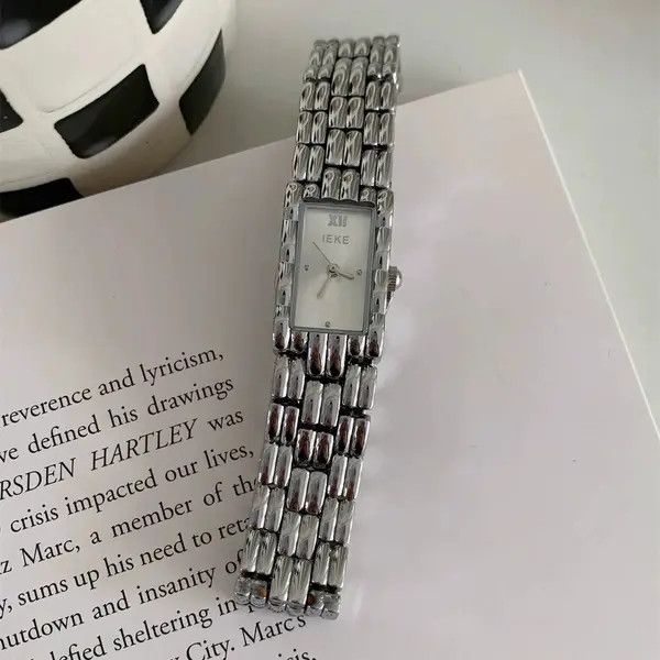 Jewelry Rectangular Link Bracelet Watch, Classic Style Size ONE SIZE - 6 Thumbnail