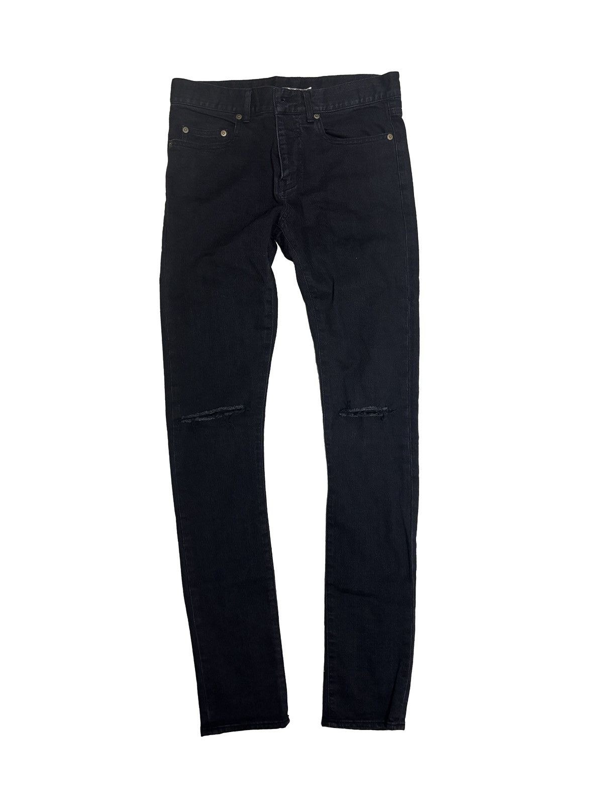 Saint Laurent Paris 15SS DISTRESSED BLACK JEAN Size US 29 - 1 Thumbnail