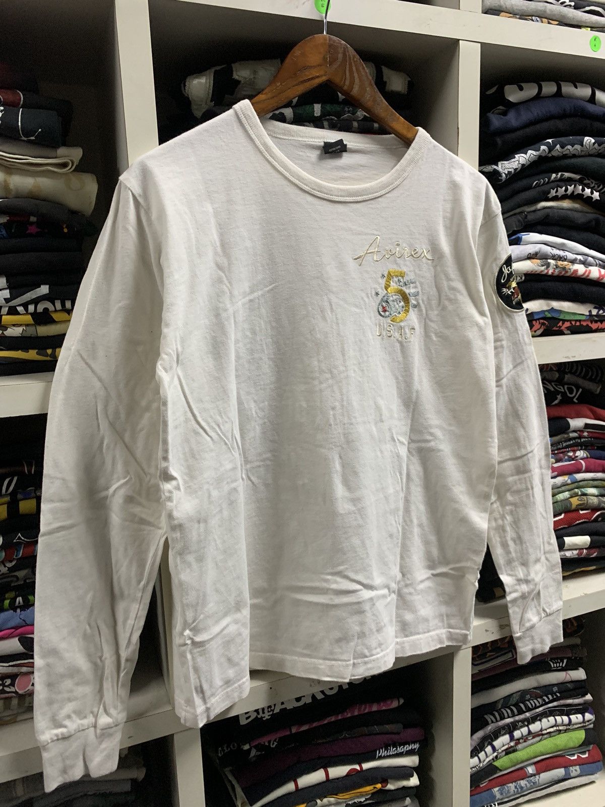 Avirex × Vintage Vintage Avirex Embroidery logo white shirt Size US M / EU 48-50 / 2 - 6 Thumbnail