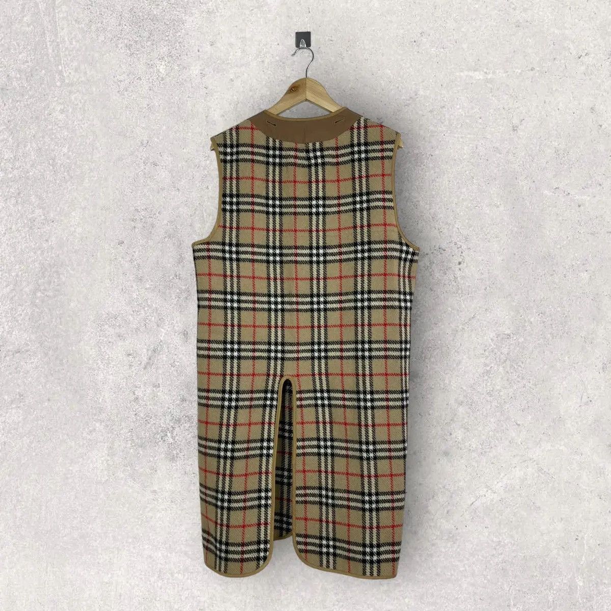 Burberry Vintage 90s Burberry Lining Wool Vest Check Nova Size L / US 10 / IT 46 - 2 Thumbnail