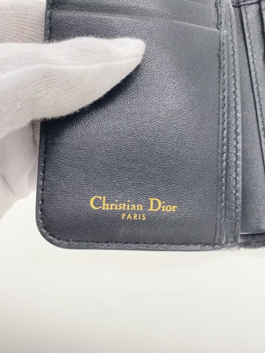 Dior Dior Leather Bi-Fold Wallet Black Size ONE SIZE - 3 Thumbnail