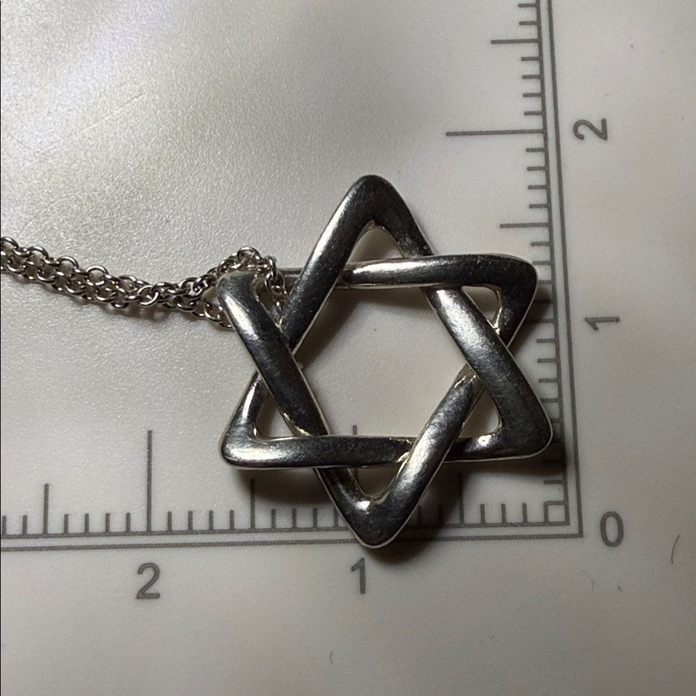 Tiffany & Co. Tiffany & Co Peretti Star of David Necklace Sterling Silver Size ONE SIZE - 4 Thumbnail