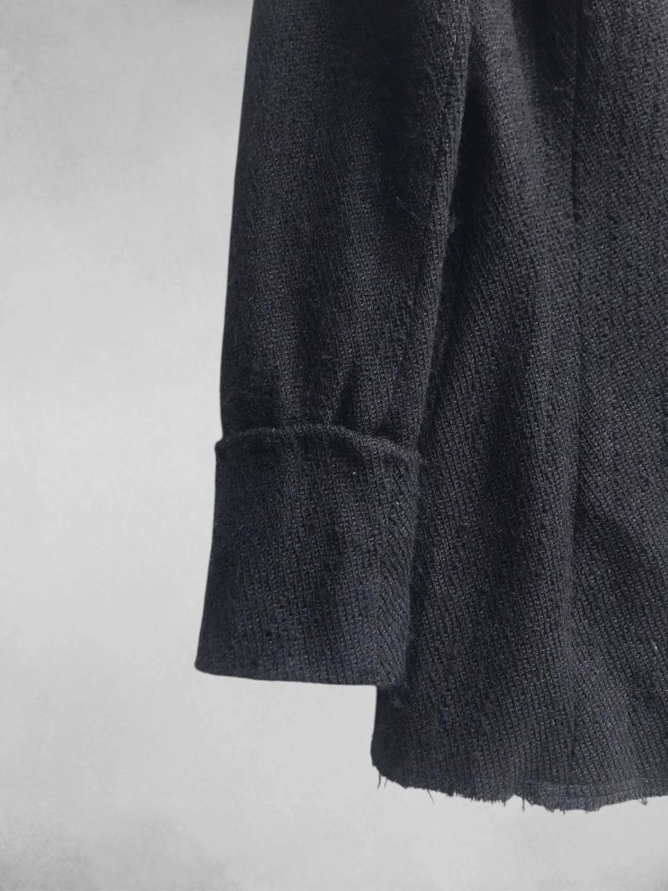 Yohji Yamamoto AW08 Runway Unfinished High Gauge Long Neck Jacket Size M / US 6-8 / IT 42-44 - 12 Thumbnail