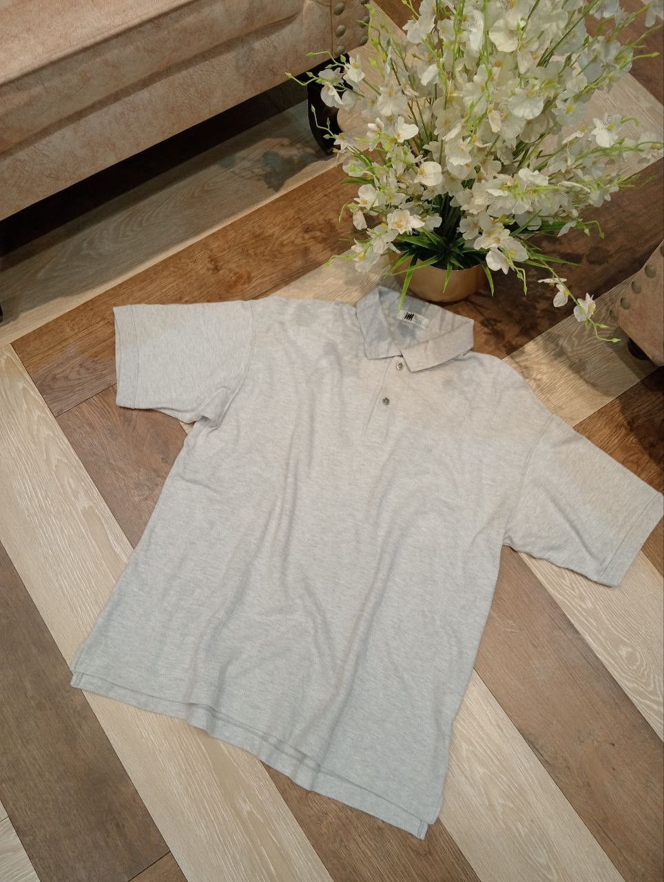 Issey Miyake ISSEY MIYAKE DESIGN STUDIO POLO SHIRT - SIZE L GREY Size US L / EU 52-54 / 3 - 3 Thumbnail