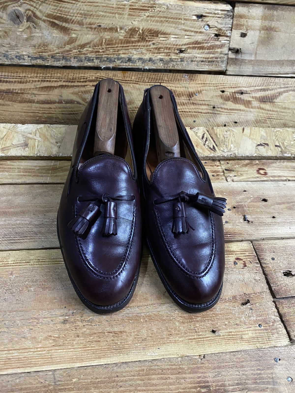 image of Alden Brown Tassel Loafers Size 9.5Aa/b, Men's
