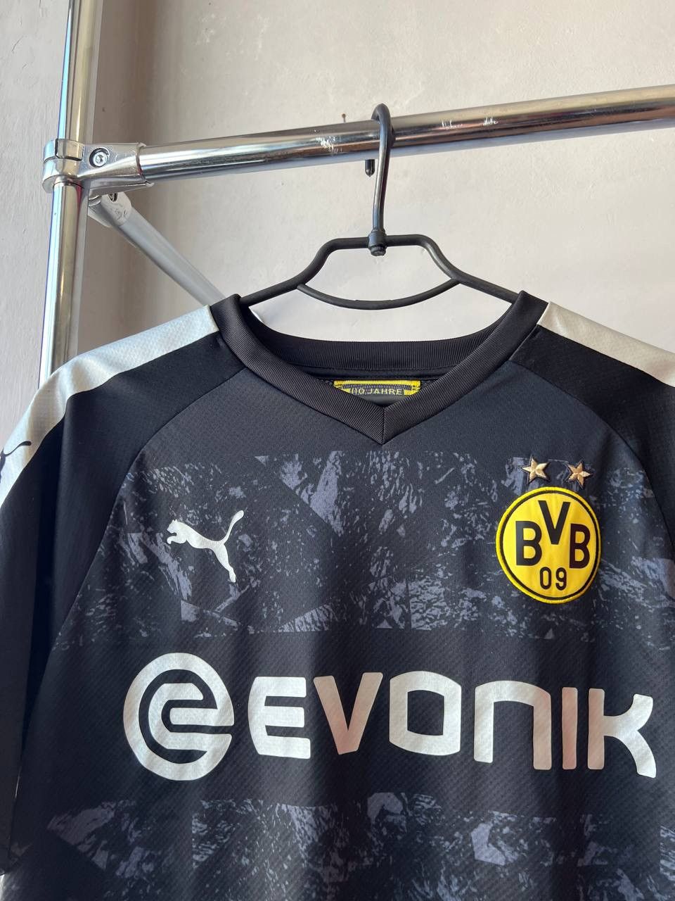Puma 2019/20 BORUSSIA DORTMUND #7 SANCHO AWAY SOCCER JERSEY SHIRT Size US L / EU 52-54 / 3 - 7 Thumbnail