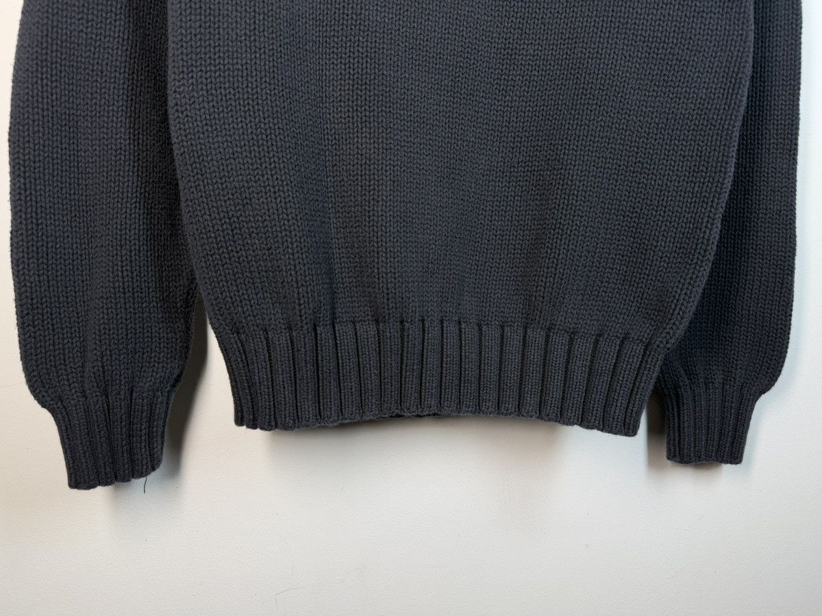 Yves Saint Laurent Heavy YSL Sweater Knit Thick Grey/black Paris Sweatshirt Size US S / EU 44-46 / 1 - 11 Thumbnail