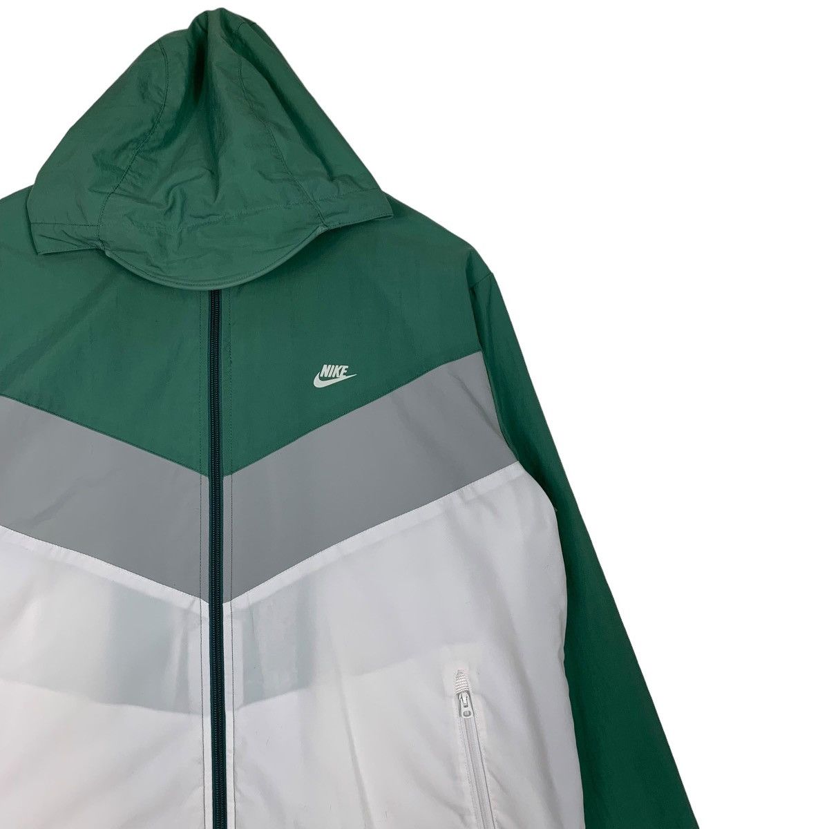 Nike Y2k NIKE Big Swoosh Logo Colorblock Hoodie Jacket #0954-C42 Size US L / EU 52-54 / 3 - 7 Thumbnail
