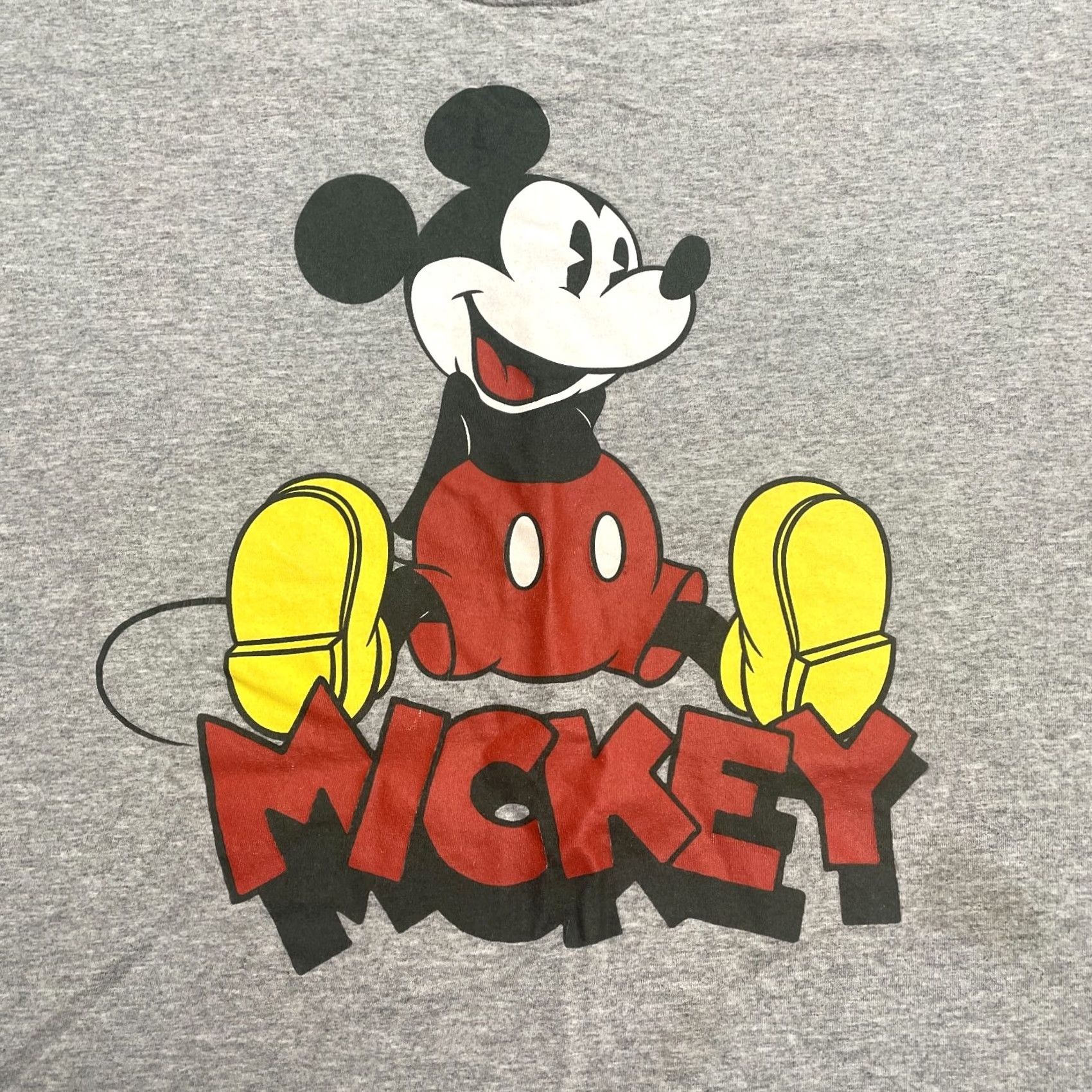 Disney Disney Mickey Mouse Graphic T-Shirt Mens 2XL Gray Crew Neck Cotton Tee Size US XXL / EU 58 / 5 - 5 Thumbnail