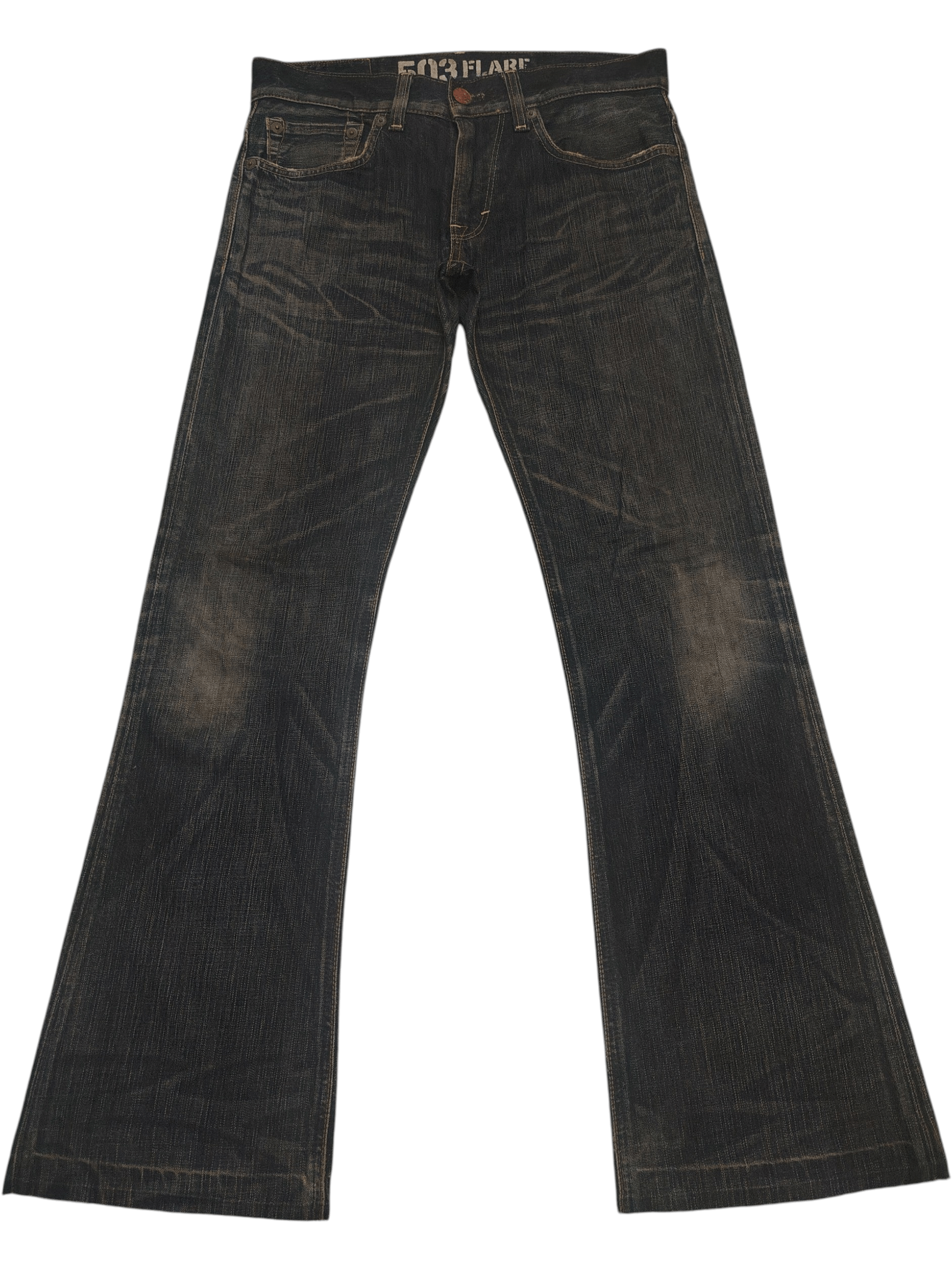 Edwin Japanese Edwin 503 FLARE Jeans Distressed Jeans Size US 32 / EU 48 - 1 Thumbnail