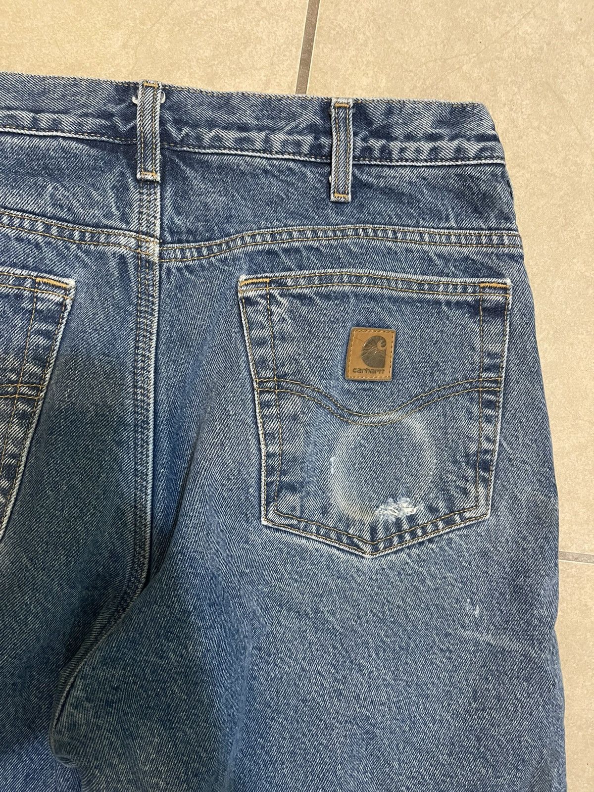 Carhartt × Carhartt Wip × Vintage VTG CARHARTT INSULATED DENIM JEANS Size US 33 - 5 Thumbnail